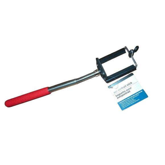 New Selfie Stick Portrait Picture Greenbrier Red Handle - Picture 1 of 2